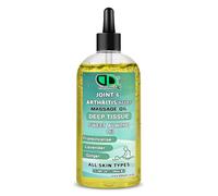 DD Teck Deep Tissue Massage Oil for Joint & Arthritis Relief with Sweet Almond Oil Infused with Frankincense Lavender Ginger for Muscle Recovery Relaxation All Skin Types (100ml Clear Dropper)