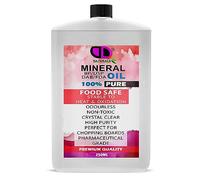 DD Teck Food Grade Mineral Oil - Chopping Board & Butcher Block Conditioner for Cutting Boards, Wood, Bamboo & Countertops - Clear, Tasteless, Odourless Kitchen Board Oil (250ml Postal)