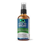 DD Teck House Fly Insect Repellent with Lavender, Lemongrass, Eucalyptus & Cinnamon Essential Oil - Body Oil Deet Free (50ml Glass Spray)