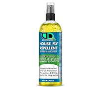 DD Teck House Fly Insect Repellent with Lavender, Lemongrass, Eucalyptus & Cinnamon Essential Oil - Indoor & Outdoor Use | Plant Based Essential Oil Blend | Body Oil Deet Free (250ml Spray)