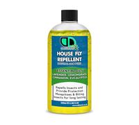 DD Teck House Fly Insect Repellent with Natural Essential Oils | Lavender, Lemongrass, Eucalyptus & Cinnamon Formula | Eliminates Flies, Fruit Flies, Gnats, Drain & Sewer Flies | Home Safe (100ml Cap)