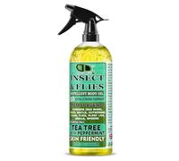 DD Teck Insect & Fly Repellent Body Oil with Tea Tree & Peppermint Essential Oils - Skin Friendly Natural Protection Against Mosquitoes, Flies, Ants, Fleas, Beetles & Spiders (500ml Spray)