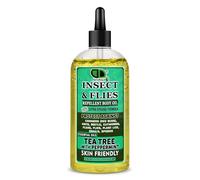 DD Teck Insect & Fly Repellent Body Oil with Tea Tree & Peppermint Essential Oils - Skin Friendly Natural Protection Against Mosquitoes, Flies, Ants, Fleas, Beetles & Spiders (50ml Clear Dropper)