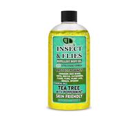 DD Teck Insect & Fly Repellent Body Oil with Tea Tree & Peppermint Essential Oils - Skin Friendly Natural Protection Against Mosquitoes, Flies, Ants, Fleas, Beetles & Spiders (30ml Cap)