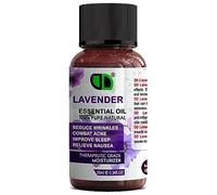 DD Teck Lavender Essential Oil - 100% Pure Natural Oil for Diffusers, Humidifiers, Massage, Skin & Hair Care, Sleep, Relaxation, Soap & Candle Making - Vegan Friendly 10ml Glass Dropper