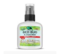 DD Teck Natural Bed Bug & Dust Mite Repellent for Bed Bugs, Dust Mites, Lice, Nymphs, Eggs & Resistant Bugs, Long-Lasting Protection Mattresses, Carpets, Beds, Furniture & Home (30ml Spray)