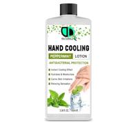 DD Teck Peppermint Hand Cooling Lotion - Lightweight Non-Greasy Moisturizer for Dry Skin Hydration, Soft Smooth Hands & Refreshing Daily Cooling Skin Care Formula for Men & Women Unisex (100ml)