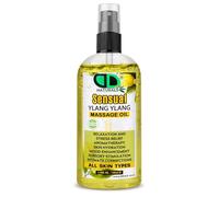 DD Teck Sensual Ylang Ylang Massage Oil - Body Oil for Relaxation, Mood Uplift & Skin Hydration - Natural, Non-Greasy Blend for All Skin Types (100ml Spray)