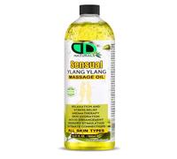 DD Teck Sensual Ylang Ylang Massage Oil - Body Oil for Relaxation, Mood Uplift & Skin Hydration - Natural, Non-Greasy Blend for All Skin Types (500ml)