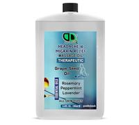 DD Teck Therapeutic Massage Oil for Headache & Migraine Relief - Calms Tension, Promotes Sleep, Eases Discomfort, Encourages Relaxation (250ml Postal)