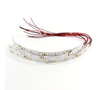 DD08WM 5pcs Prewired WARM White Strip Led 3528 SMD LED Light Self-adhesive 12V ~ 18V 20CM for model train layout New