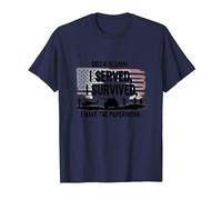 DD214 Alumni: I Served, I Survived, I Have The Paperwork T-Shirt, Men, Navy, S