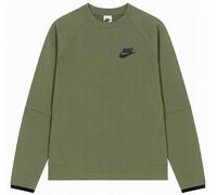 DD5257-222 Nike Tech Fleece Mens Crew Sweatshirt Green Pullover Sports