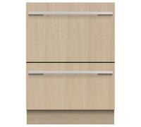 DD60DHI9 Series 9 Integrated Double DishDrawer Dishwasher, Panel Ready, Smart, 6 Wash Programmes, Sanitise, Extra Dry 60cm
