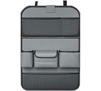 DdaiXQ Car Seat Back Organiser with Tray Table for VW Passat B8 2014-2023, Seat Back Protectors Kick Mats, Backseat Organiser,Grey/C
