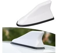 DdaiXQ Car Shark Fin Antenna Cover for VW Bora 2008-2015, Waterproof Radio Signal Antennas Cover Decorative Antenna Base Enhance The Signal,White/B