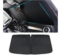 DdaiXQ Car Windshield Sun Shade for Opel Astra Adam Combo Corsa Insignia, Front Window Sun Visor Protector Sunshade Foldable Keep Cooler,Black/A