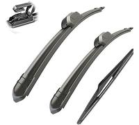 DdaiXQ Wiper Blade Set for Land Rover Discovery 3 4 / LR3 LR4 2004-2016 22in+22in+16in, front and rear windscreen wipers-Wiper Blades, Replacement Car Windscreen Wiper Blade Bundle