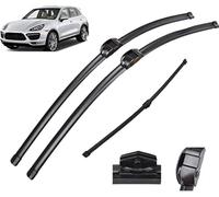 DdaiXQ Wiper Blade Set for Porsche Cayenne 2010-2015 2016 2017 26"+26"+14", front and rear windscreen wipers-Wiper Blades, Replacement Car Windscreen Wiper Blade Bundle