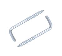DDAJNIUE L Shaped Screw Hooks M2.4-M4.7 | Zinc Plated Right Angle Self Tapping Screw Hooks for Hanging - 20 Pack(M3.7x70mm 10pcs)