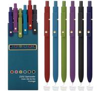 Ddaowanx Colorful Gel Pens, 0.5mm Fine Point Extendable Multi-Color Pens for Journalism and Sketching School Supplies Stuffers for Teens Gifts for Women