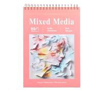 Ddaowanx Mixed Media Sketchbook, 9x12 inches Sketch Pad 60 Sheets (98lb/160gsm) Heavyweight Drawing Papers, Top Spiral Bound Hardcover Watercolor Paper, for Wet and Dry Media (1)