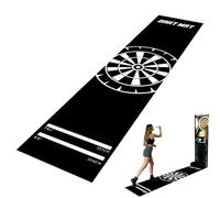 Ddarts Mat With Standard Throwing Lines Oche 300x34cm - Non-Slip Rubber Dart Board Mat With Standard Throwing Lines For Floor Protection, Game Room, Basement, Garage, Recreation Center, Sports Club