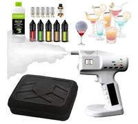 Ddasam Smoking Gun, Handheld Smoked Bubble Gun，Cocktail Smoker Kit，Cold Smoke Generator，for Drinks Molecular Bubble Water Sprayer for Bar Kitchen Restaurant