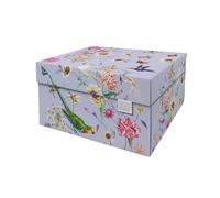 DDB Dutch Design Brand Decorative Storage Boxes with Lids - Size: 38.9 x 31.8 x 21.1 cm - FSC Certified Recyclable Cardboard (Print: Lavender Sky)