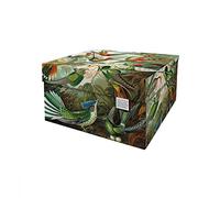 DDB Dutch Design Brand Medium Storage Box with Lid - 2 Storage Boxes - FSC Certified Recyclable Cardboard (Size: 33.2 x 24.2 x 16.5 cm) (Art of Nature)