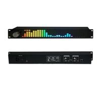 DDCFL Dual-Channel 15-Band Digital Equalizer, 31-Band Full-Color Spectrum Analyzer, ±30DB Gain, 6 Preset and 10 Custom Sound Modes, for Stage, KTV, Performance Bar, Home Cinema.
