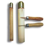 DDCFL Flint Knapping Tool Kit, Obsidian Crafting Tool, with 2 Lead-Filled Brass Head Forging Hammers, 2 Pressure Flakers, for Pros, Beginners, Volcanic Glass and Dragon Crystal Crafting