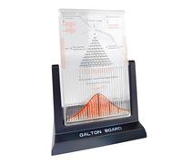 DDCFL Galton Board Probability Demonstration Model with Steel Beads, Bell Curve Normal Distribution Physics Lab Teaching Tool, Hands-On Math Aid for Classroom, Lab and Homeschool Education