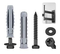 ddckj 15 Pcs Wall Plugs for TV Bracket Fixings M8X60 Wall Bolts with Expansion Plugs and Washers for Mounting Television, Sky Shelf Bracket, Water Heaters and Kitchen Cabinets.