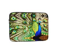 DDCXZPP Beautiful Peacock Printed Portable Laptop Sleeve Case - Shockproof Portable Laptop Sleeve Bag 10 inch for Men and Women Business Travel, Office Daily Use