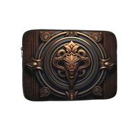DDCXZPP Copper Relief Devil Printed Portable Laptop Sleeve Case - Shockproof Portable Laptop Sleeve Bag 13 inch for Men and Women Business Travel, Office Daily Use