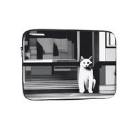 DDCXZPP Waiting Cats Printed Portable Laptop Sleeve Case - Shockproof Portable Laptop Sleeve Bag 17 inch for Men and Women Business Travel, Office Daily Use