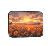 DDCXZPP Yellow Sunflowers at Sunset Printed Portable Laptop Sleeve Case - Shockproof Portable Laptop Sleeve Bag 10 inch for Men and Women Business Travel, Office Daily Use