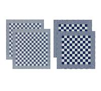 DDDDD 2 Tea Towels & 2 Kitchen Towels Barbecue - Blue