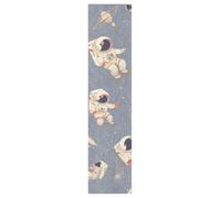 DDDIYEU Astronauts Fun Playful Space Skateboard Grip Tape Sheets Creative Longboard Waterproof Griptapes for Youth Boys Girls Kids Men No Bubble Free Easy to Apply(1Pcs)
