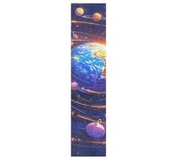 DDDIYEU Blue Planets Orbiting Cosmic Skateboard Grip Tape Sheets Creative Longboard Waterproof Griptapes for Youth Boys Girls Kids Men No Bubble Free Easy to Apply(1Pcs)