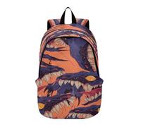 DDDIYEU Cartoon Animals Abstract Monster Lightweight Laptop Backpack Hiking Daypack for Travel Camping Outdoor