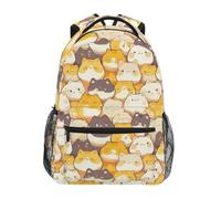 DDDIYEU Cartoon Cute Cats Kitty Shoulder Backpack Student Bookbags for Travel Kid Girls Boys
