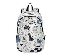 DDDIYEU Chess Elements Playful Lightweight Laptop Backpack Hiking Daypack for Travel Camping Outdoor