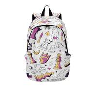 DDDIYEU Chess Pieces Whimsical Game Lightweight Laptop Backpack Hiking Daypack for Travel Camping Outdoor