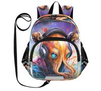 DDDIYEU Cool Angry Octopus Oil Painting Funny Toddler Backpack Mini Shoulder Bag Cute Bookbag for Kids