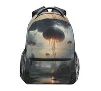 DDDIYEU Dark Balloon Mysterious Artistic Shoulder Backpack Student Bookbags for Travel Kid Girls Boys