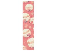 DDDIYEU Fluffy Sheep Cozy Pastel Skateboard Grip Tape Sheets Creative Longboard Waterproof Griptapes for Youth Boys Girls Kids Men No Bubble Free Easy to Apply(1Pcs)