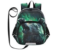 DDDIYEU Hopeless Cyan Roar Wolf Funny Toddler Backpack Mini Shoulder Bag Cute Bookbag for Kids
