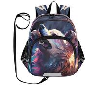 DDDIYEU Hopeless Space Roar Wolf Funny Toddler Backpack Mini Shoulder Bag Cute Bookbag for Kids